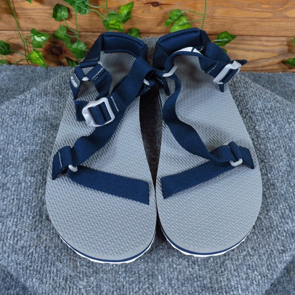 Columbia Red River Mens Strappy Sandals Size 13 Outdoor Water Navy Blue Grey